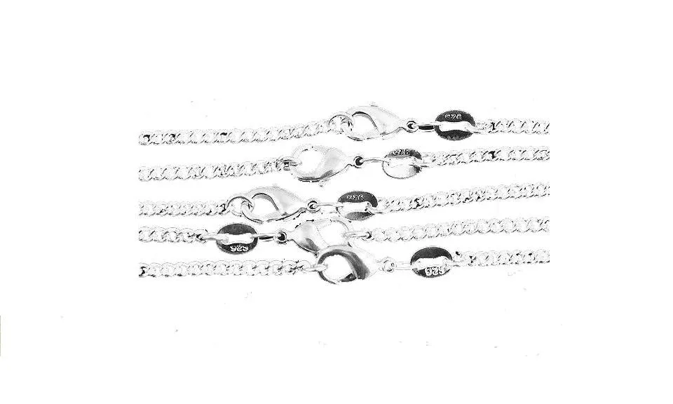 10 Pcs /Lot Fashion Silver Necklace Chain For Women