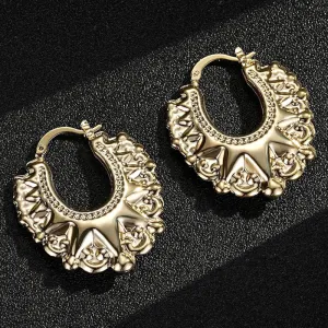 35mm Gold Round Gypsy Creole Lightweight Earrings