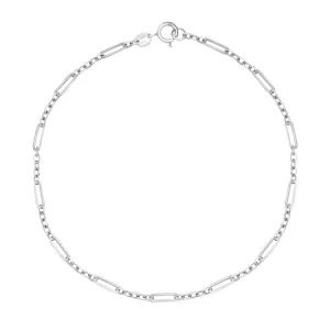 9ct White Gold Multi-Link Bracelet GB519