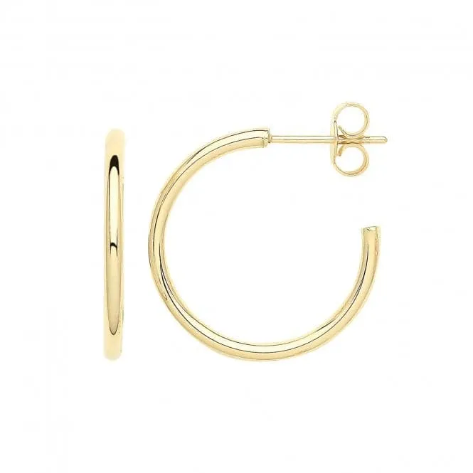 9ct Yellow Gold Hoop Earrings ER1190