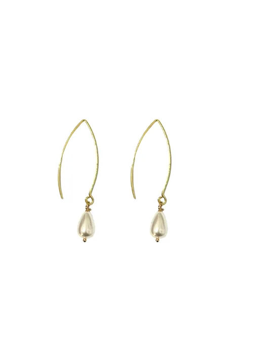 Adeline Marquise Pearl Earrings