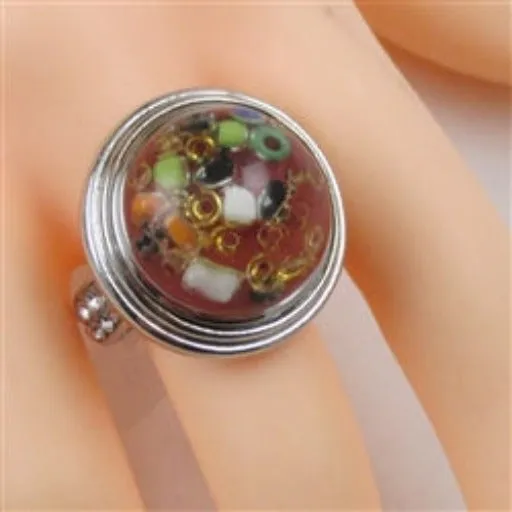 Amber Fun Fashion Ring Size 8