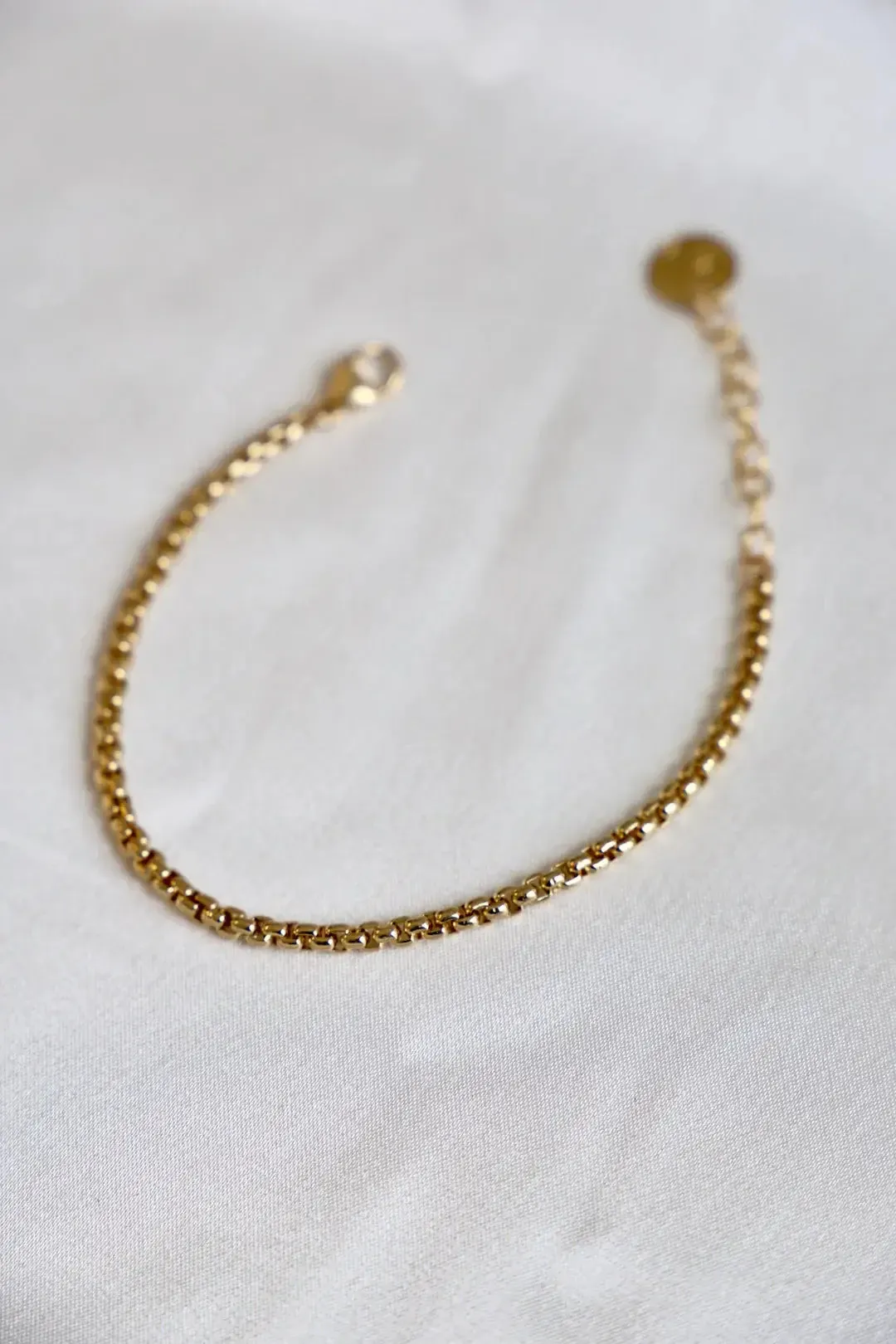 B17 Gold Bracelet-Holland Round Box Chain