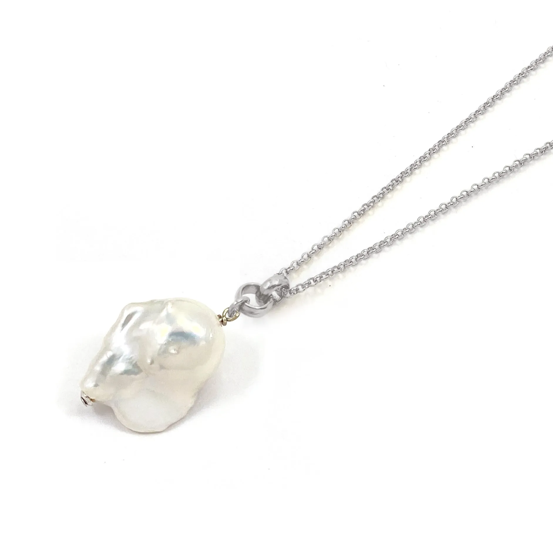 Barroco Pearl Pendant - Silver