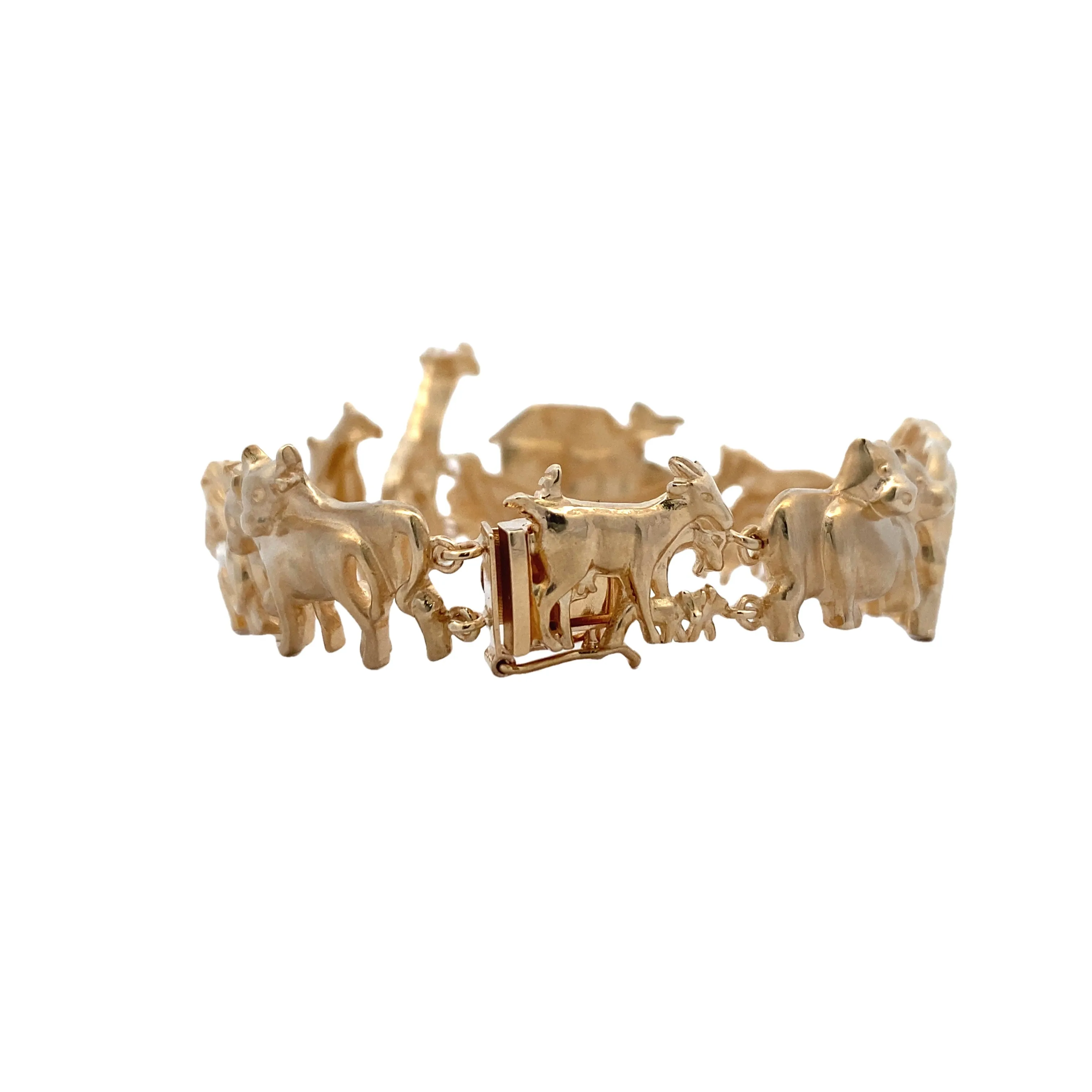 BCJ Estate Jewelry Yellow Gold Noah's Ark Bracelet