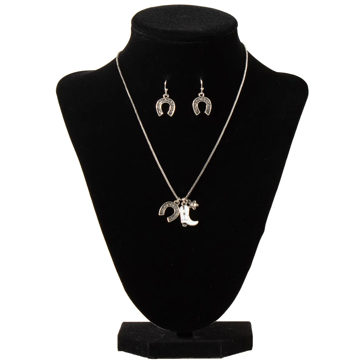 Boots & Horseshoe Jewelry Set