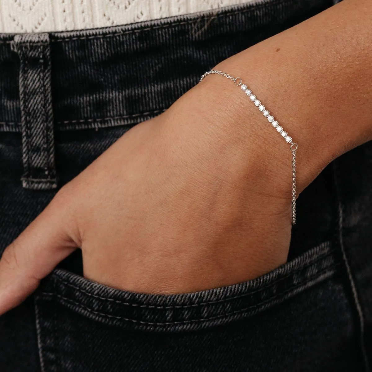 Charlotte CZ Bracelet (Silver)