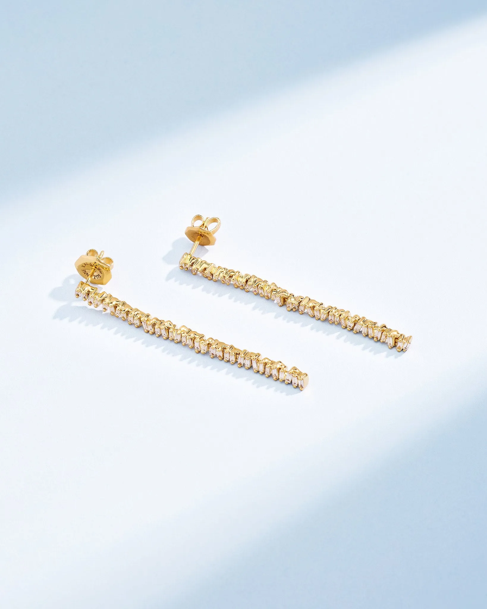 Classic Diamond Milli Tennis Drop Earrings