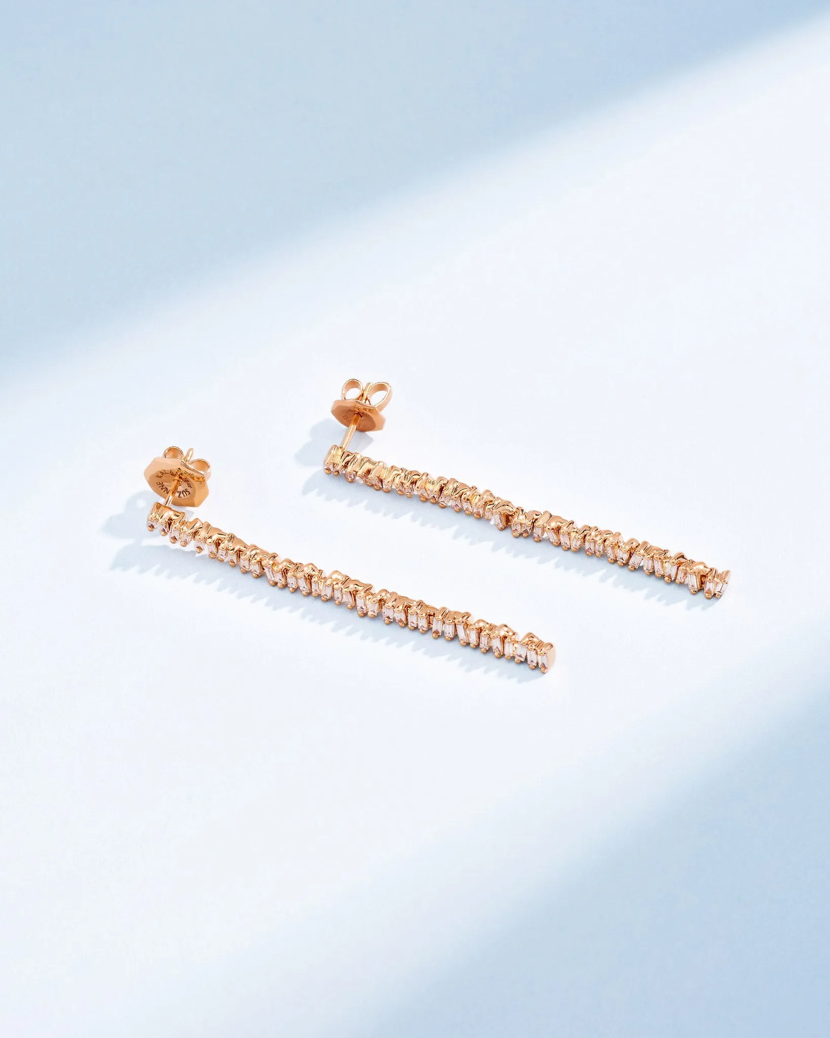 Classic Diamond Milli Tennis Drop Earrings