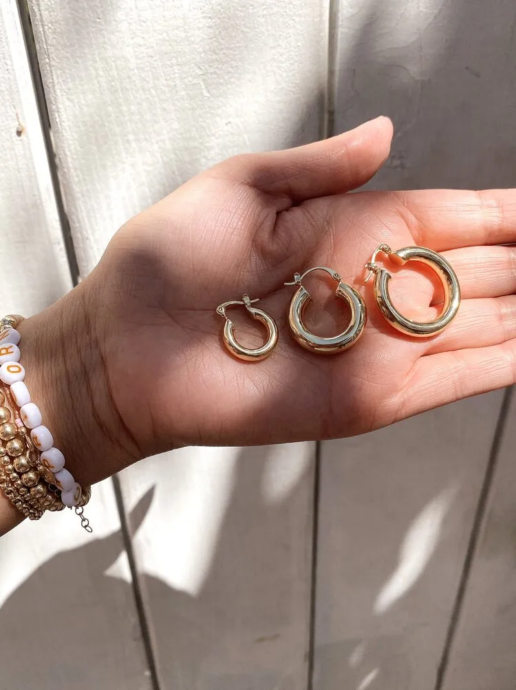 Classic Gold Hoops