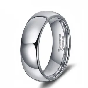 Classic Men's 6mm Dome Tungsten Wedding Band