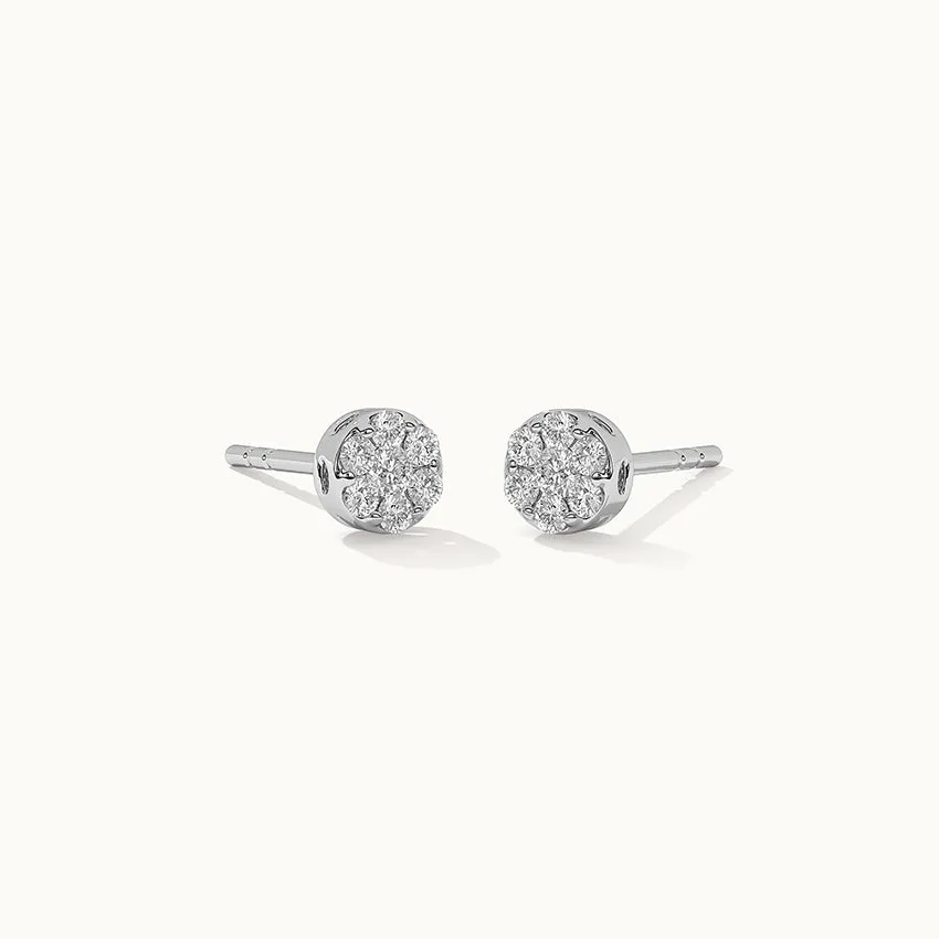 Classic Round Diamond Earrings