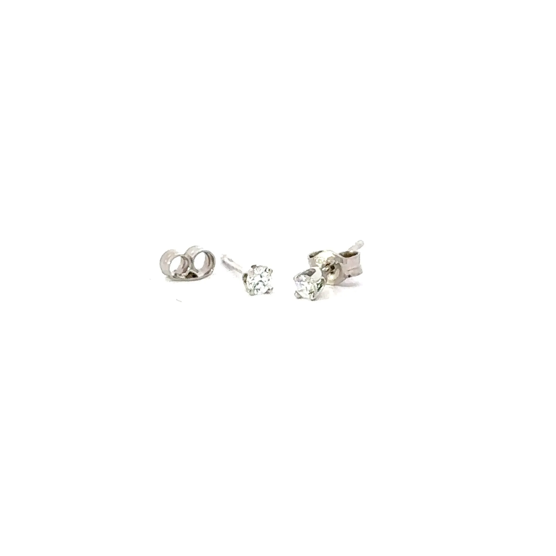 Classic Round Diamond Stud Earrings