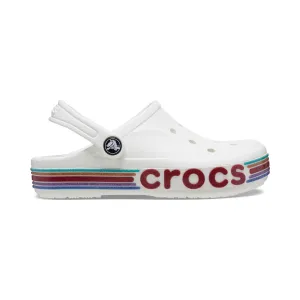 Crocs Bayaband Rainbow Glitter Clog Kids - WHT