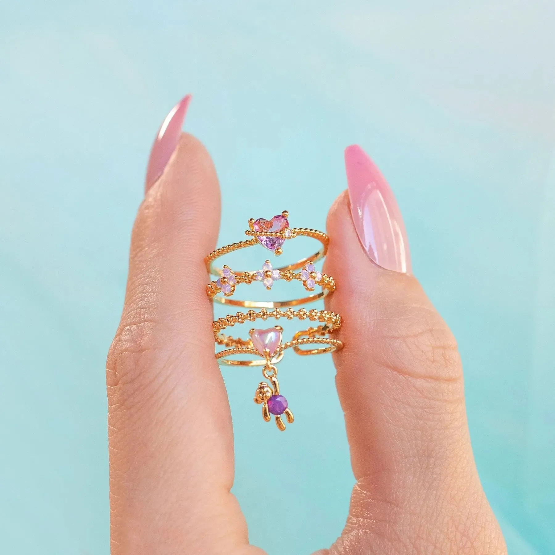 Dainty Stacking Babydoll Rings