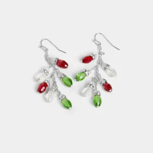 Dangling Christmas Lights Earring