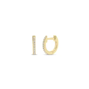 Diamond Petite Classic Huggie Earrings