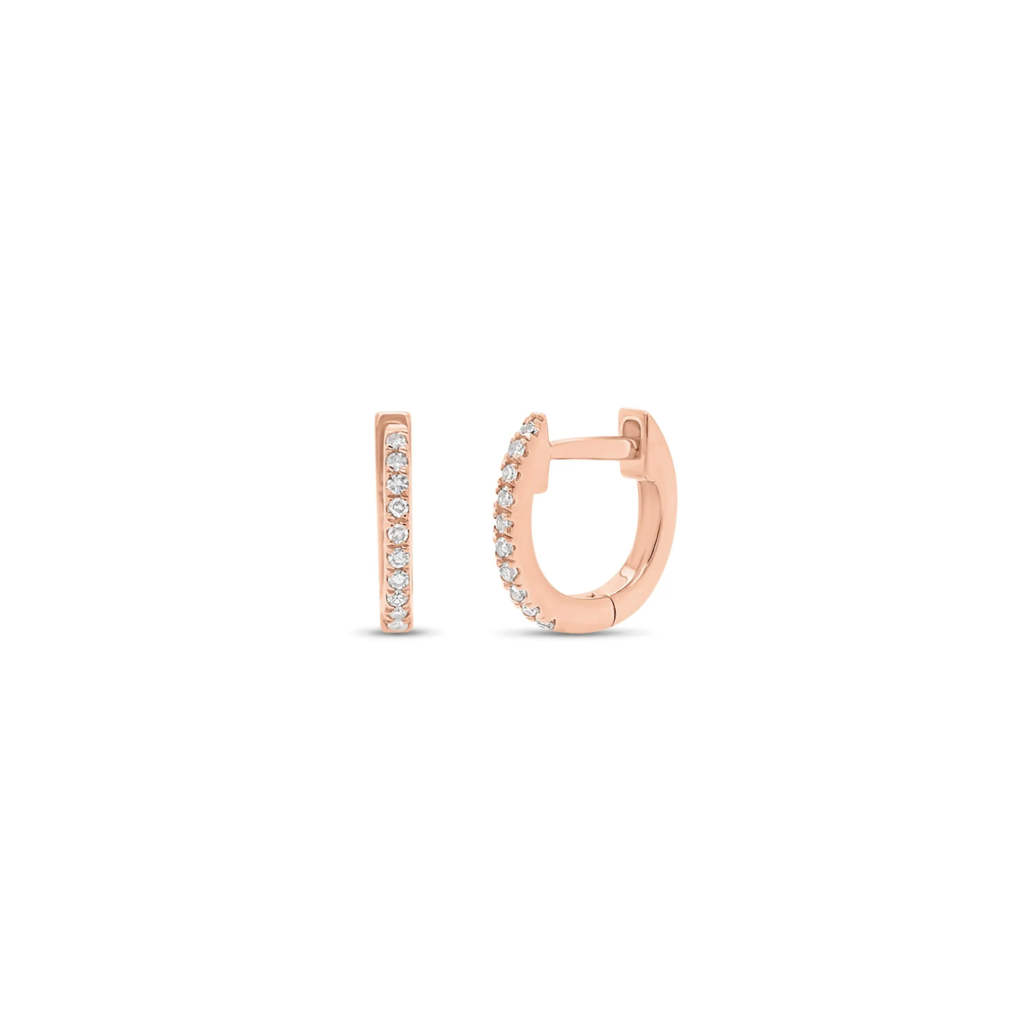 Diamond Petite Classic Huggie Earrings