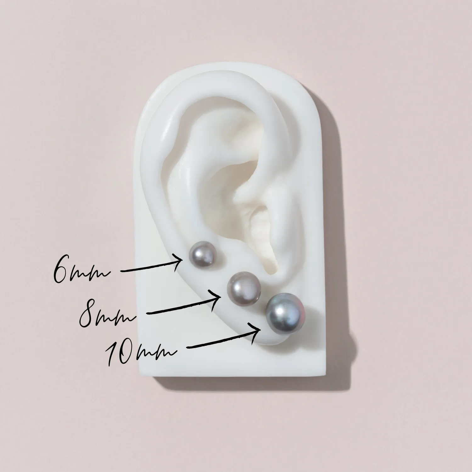 Dove Grey Timeless Freshwater Pearl Studs