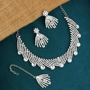 Elegant Necklace Earrings Set for Weddings