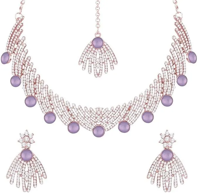 Elegant Necklace Earrings Set for Weddings