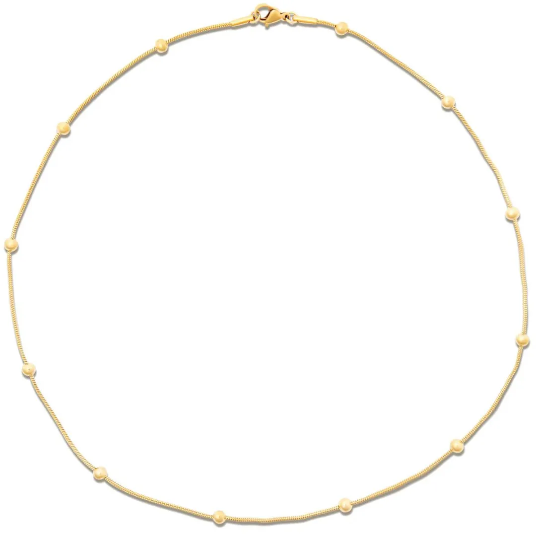 Ellie Vail Rozlyn Beaded Ball Chain Necklace