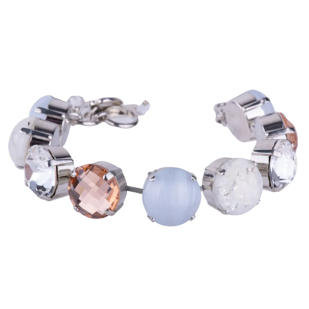 Extra Luxurious Everyday Bracelet in "Dancing In The Moonlight"- Rhodium