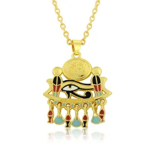 Eye of Horus Long necklace  Amulet Gold Color Jewelry