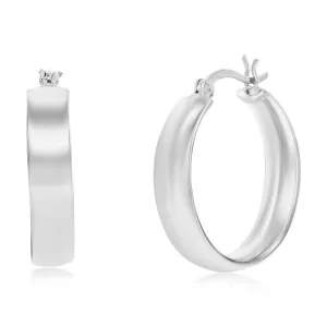 Fancy Flat Hoop Earrings