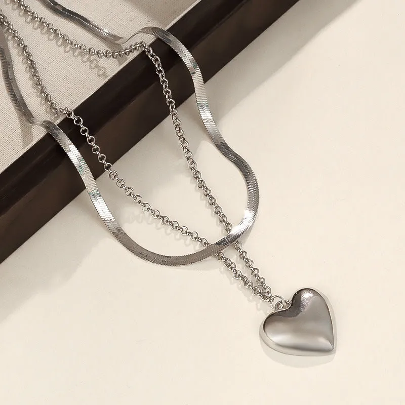 Fashionable and Simple Heart-shaped Jewelry