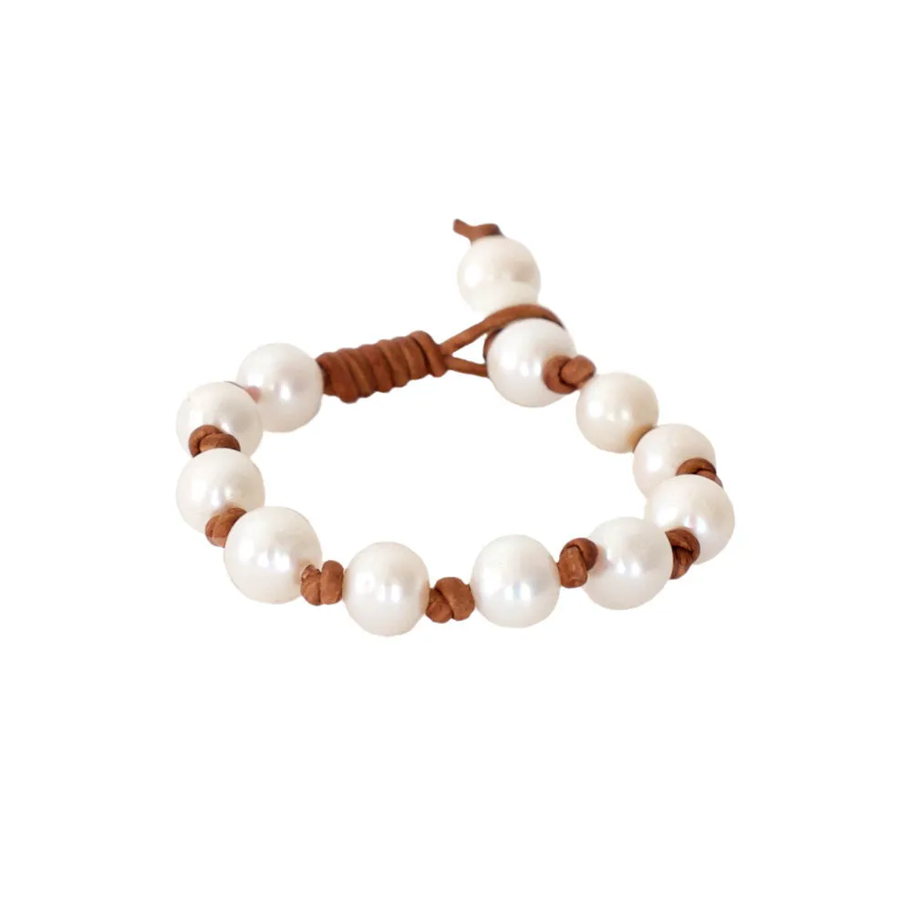 Freshwater Pearl Eternity Bracelet