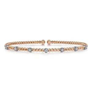 Gabriel & Co. Diamond Station Bujukan Cuff Bracelet