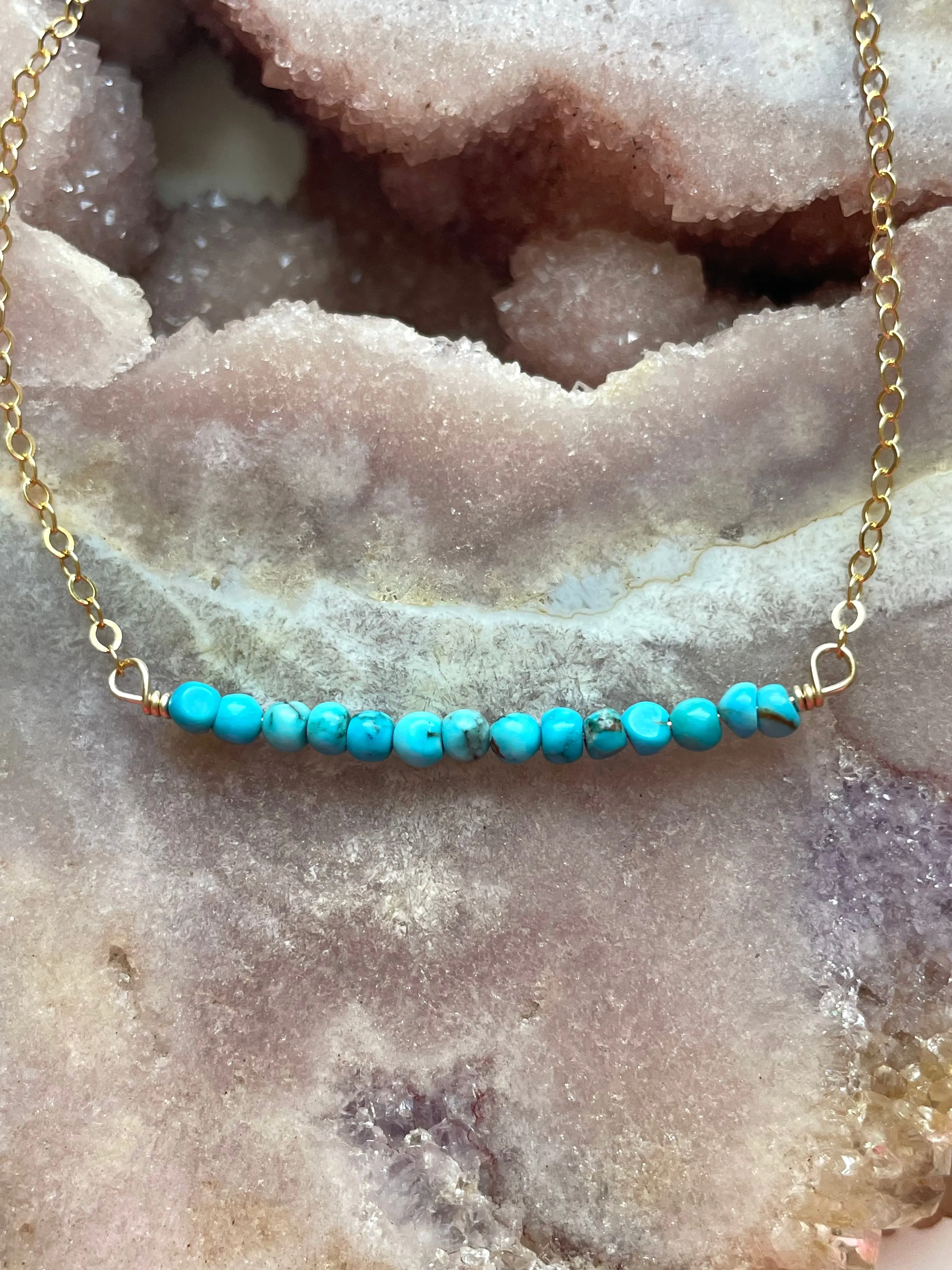 Genuine Turquoise Choker Necklace