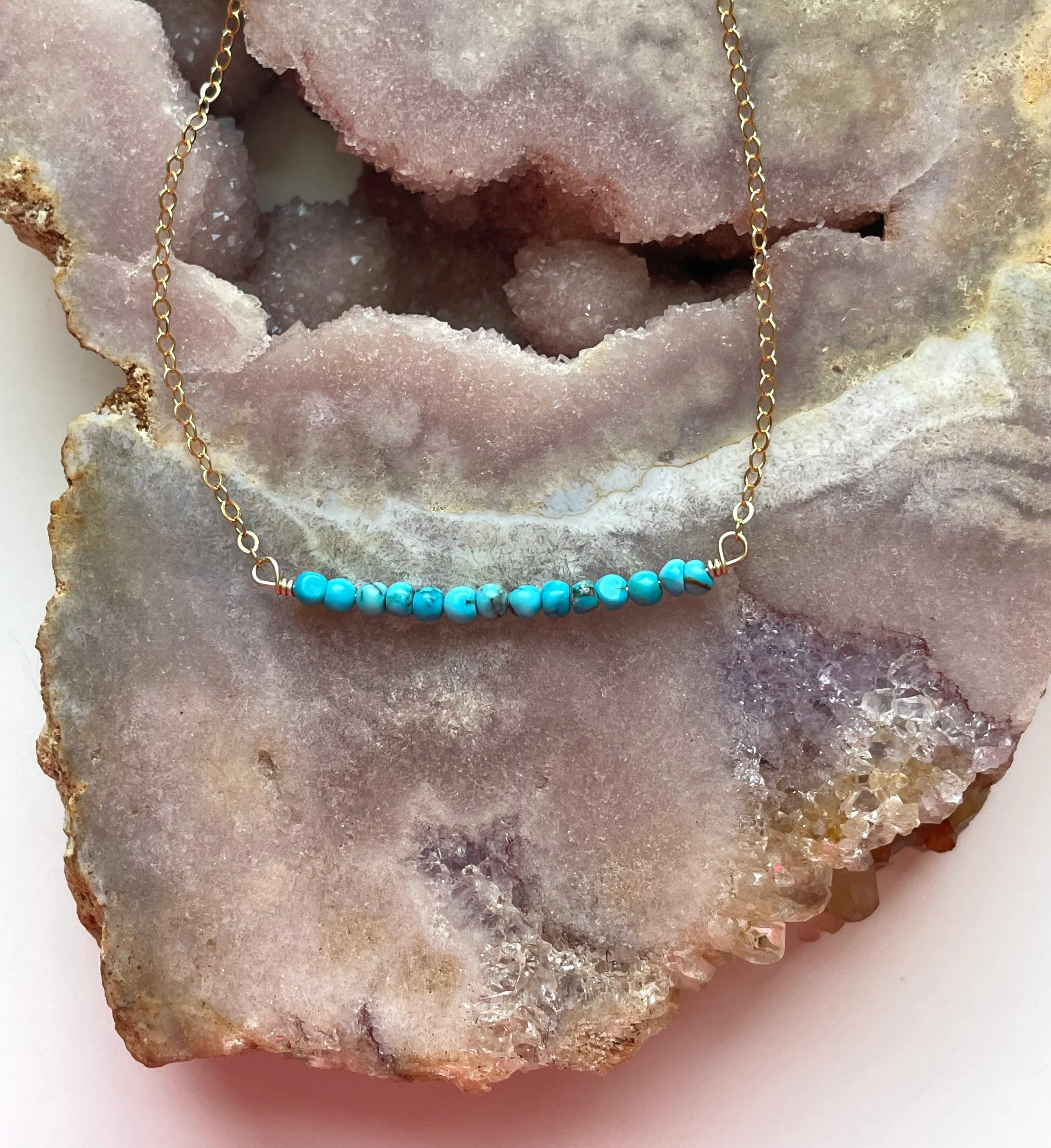 Genuine Turquoise Choker Necklace