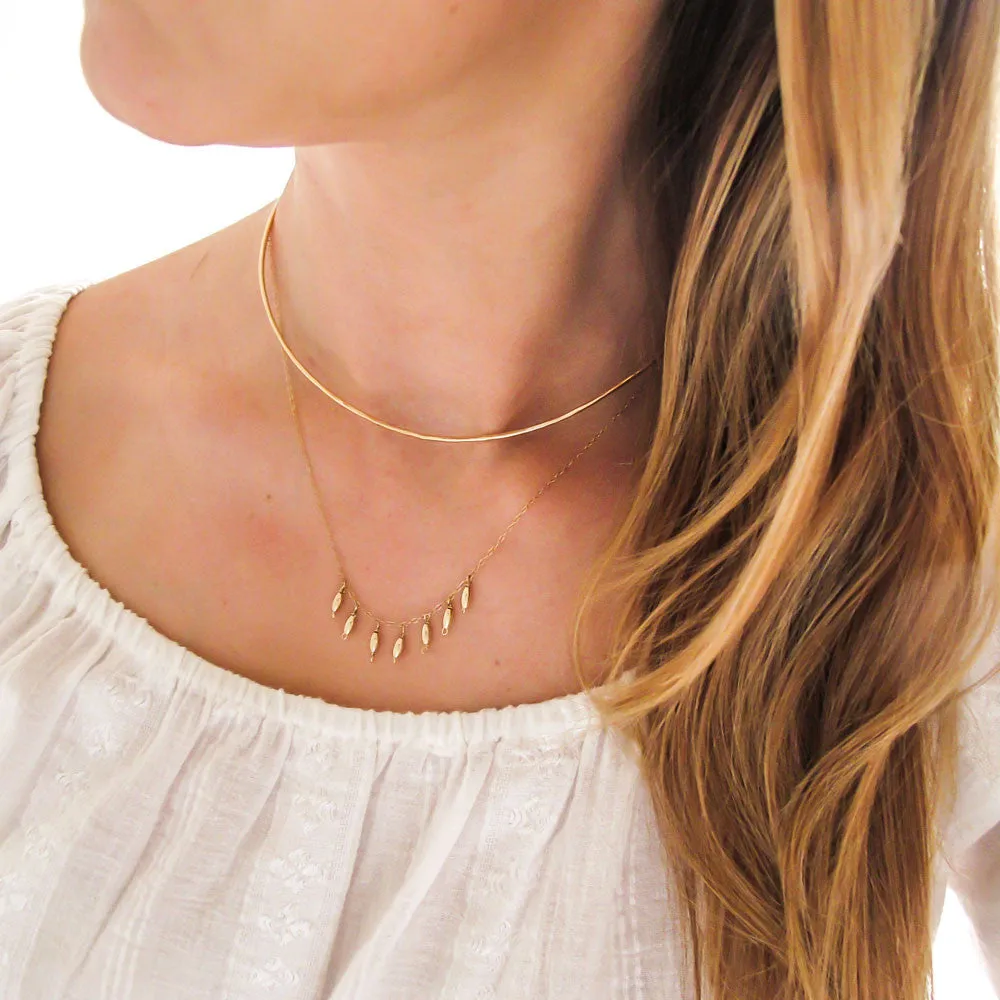 Gold Grain Necklace