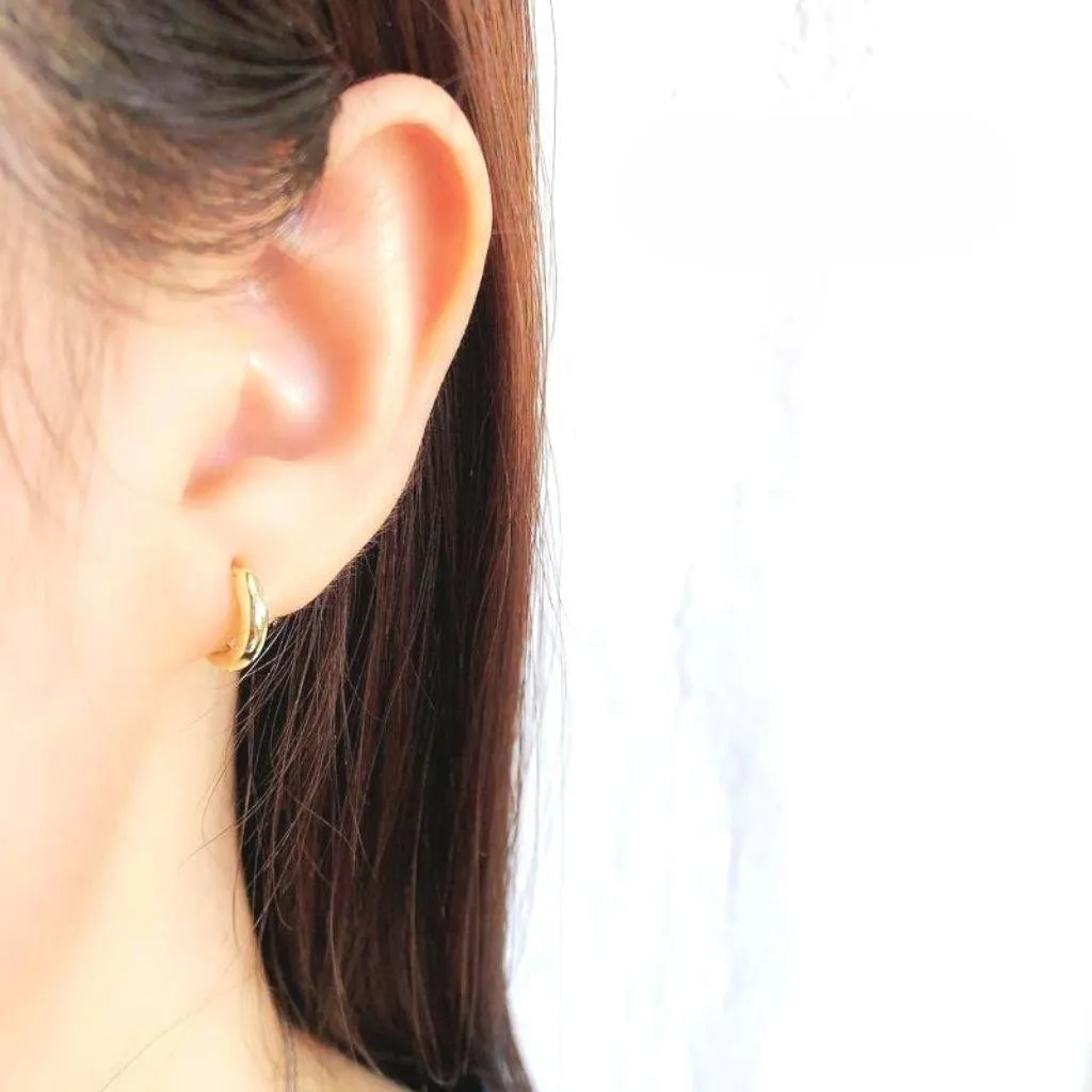 Gold Huggie Earrings