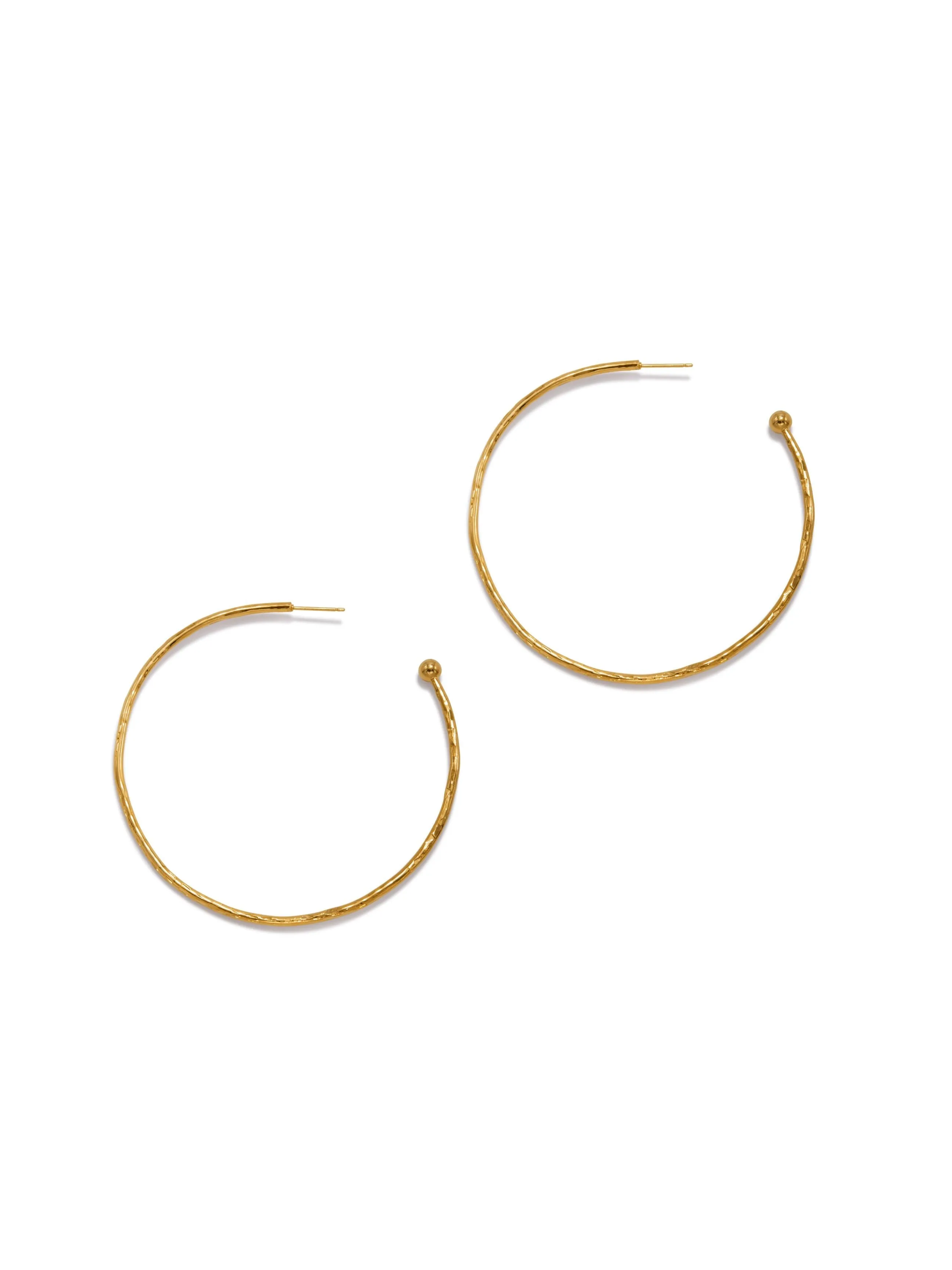 Gold Small Hooptastic Hoop Post Earrings