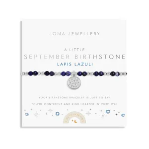 Kids A Little September Birthstone Silver Plated Bracelet C790