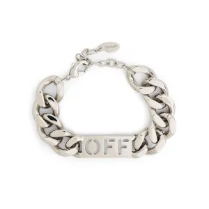 Logo Chain Colour Bracelet In Colour Silver