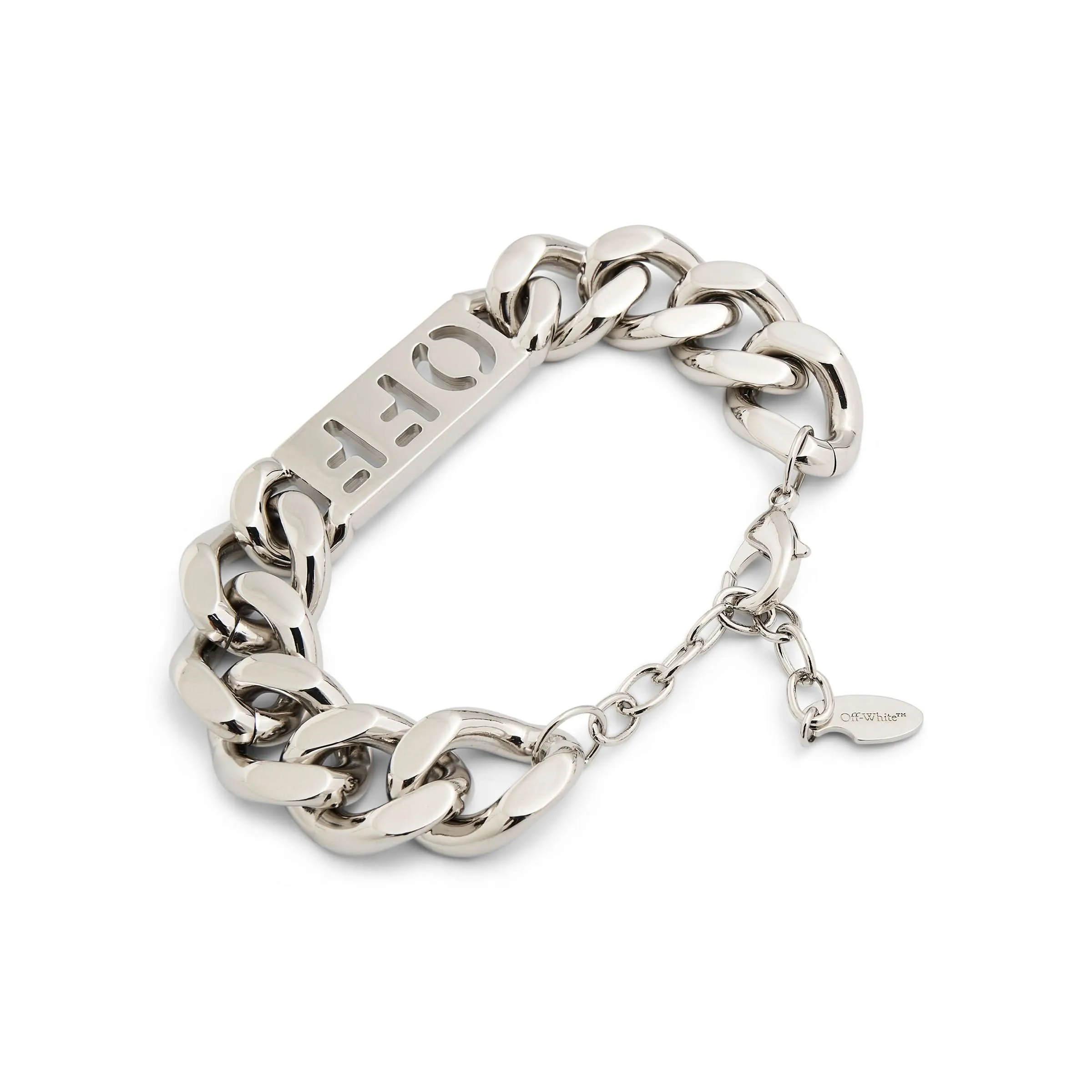 Logo Chain Colour Bracelet In Colour Silver