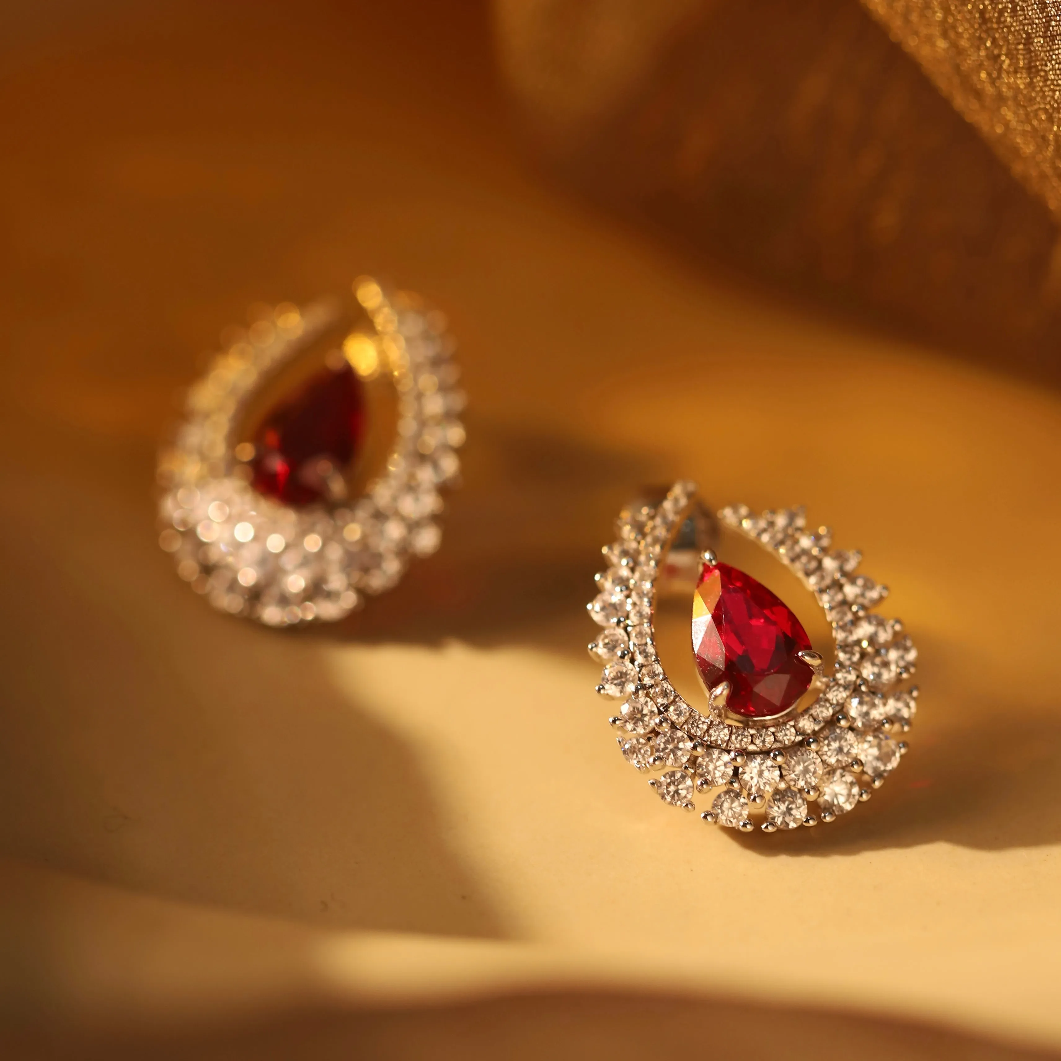 Luna Ruby Earrings