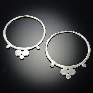 Medium Hammered Hoop Earrings