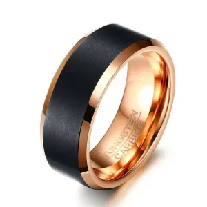 Men's 8mm Matte Tungsten Wedding Band