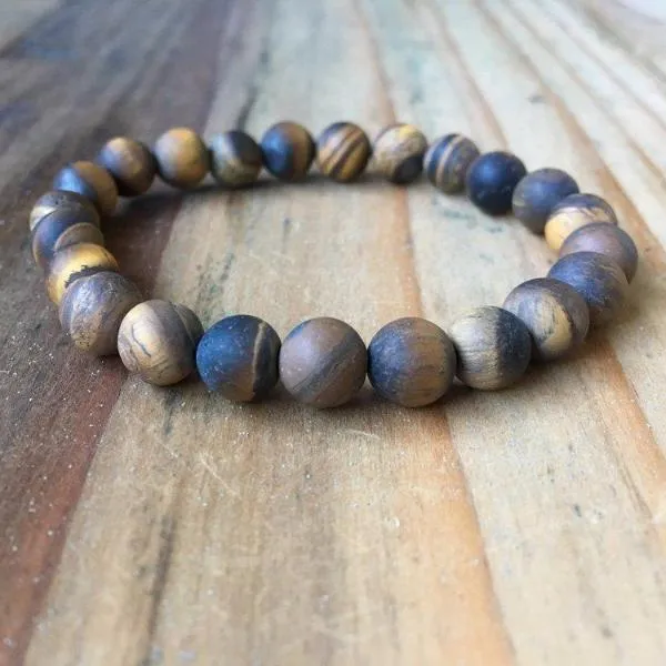 Men's Matte Tiger's Eye Bracelets