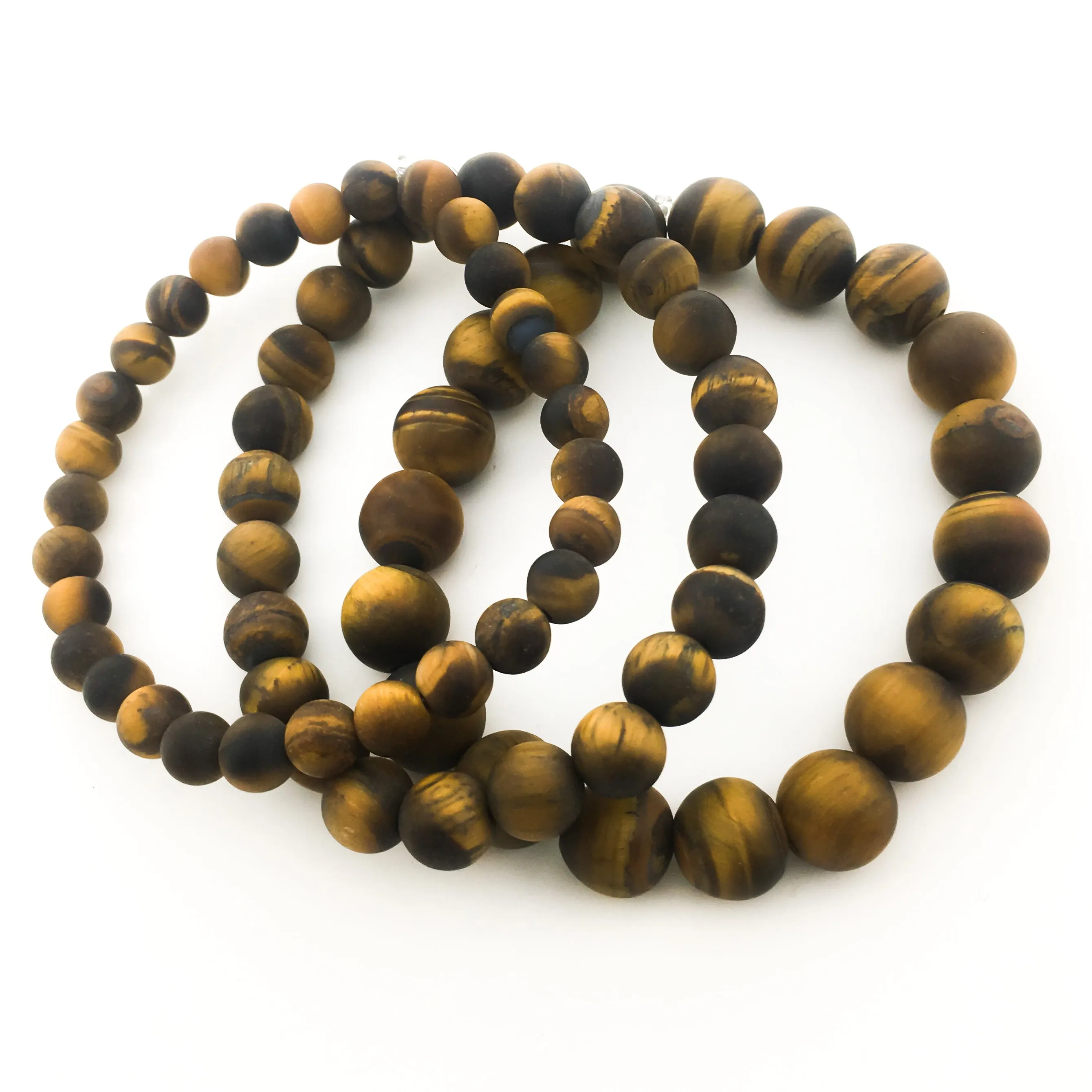 Men's Matte Tiger's Eye Bracelets