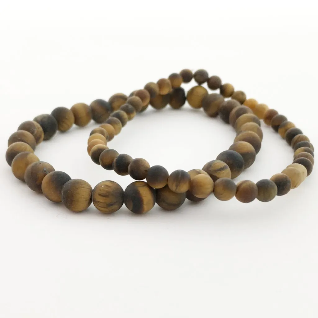 Men's Matte Tiger's Eye Bracelets