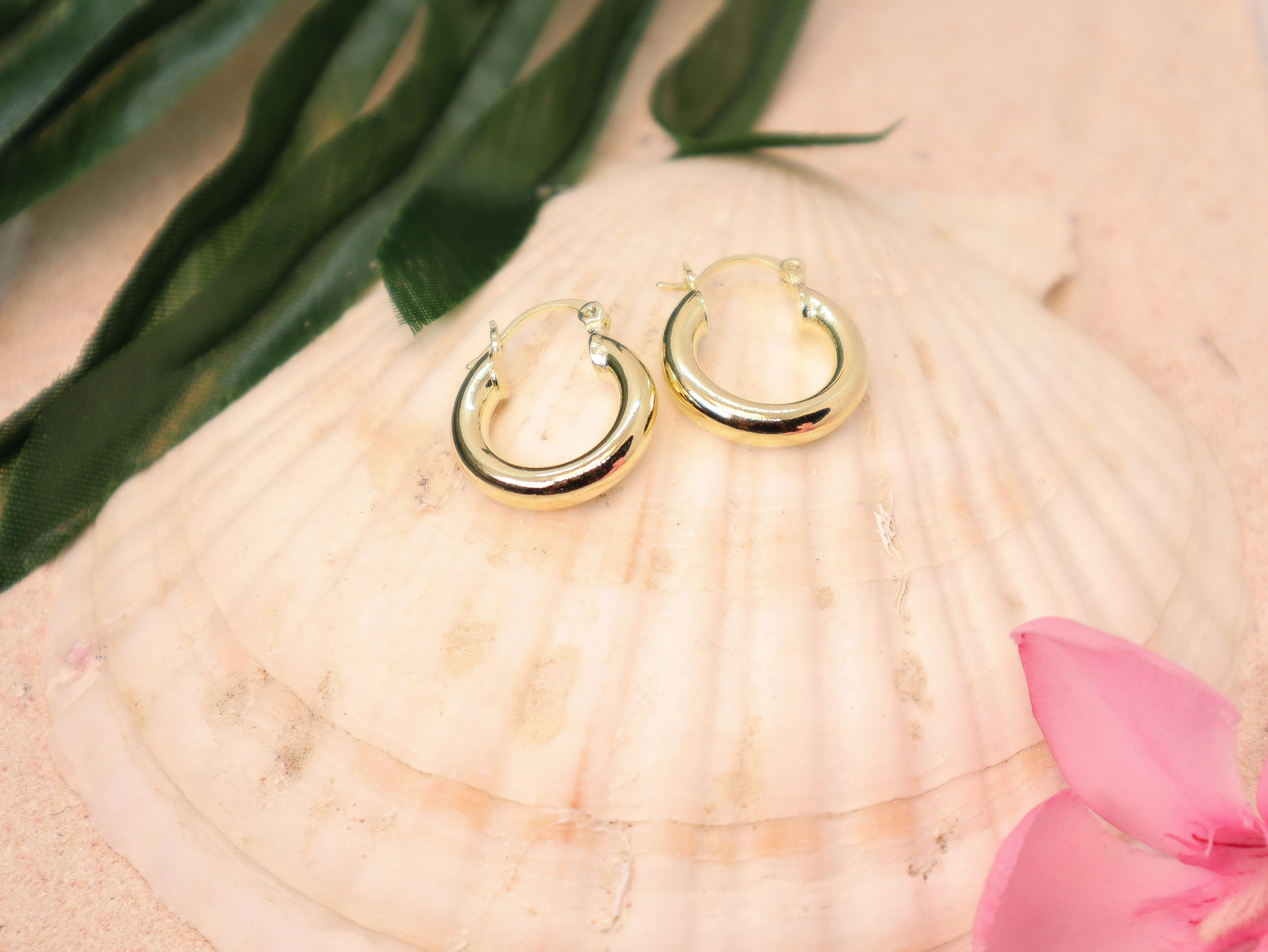 Mini Classic Gold Hoops