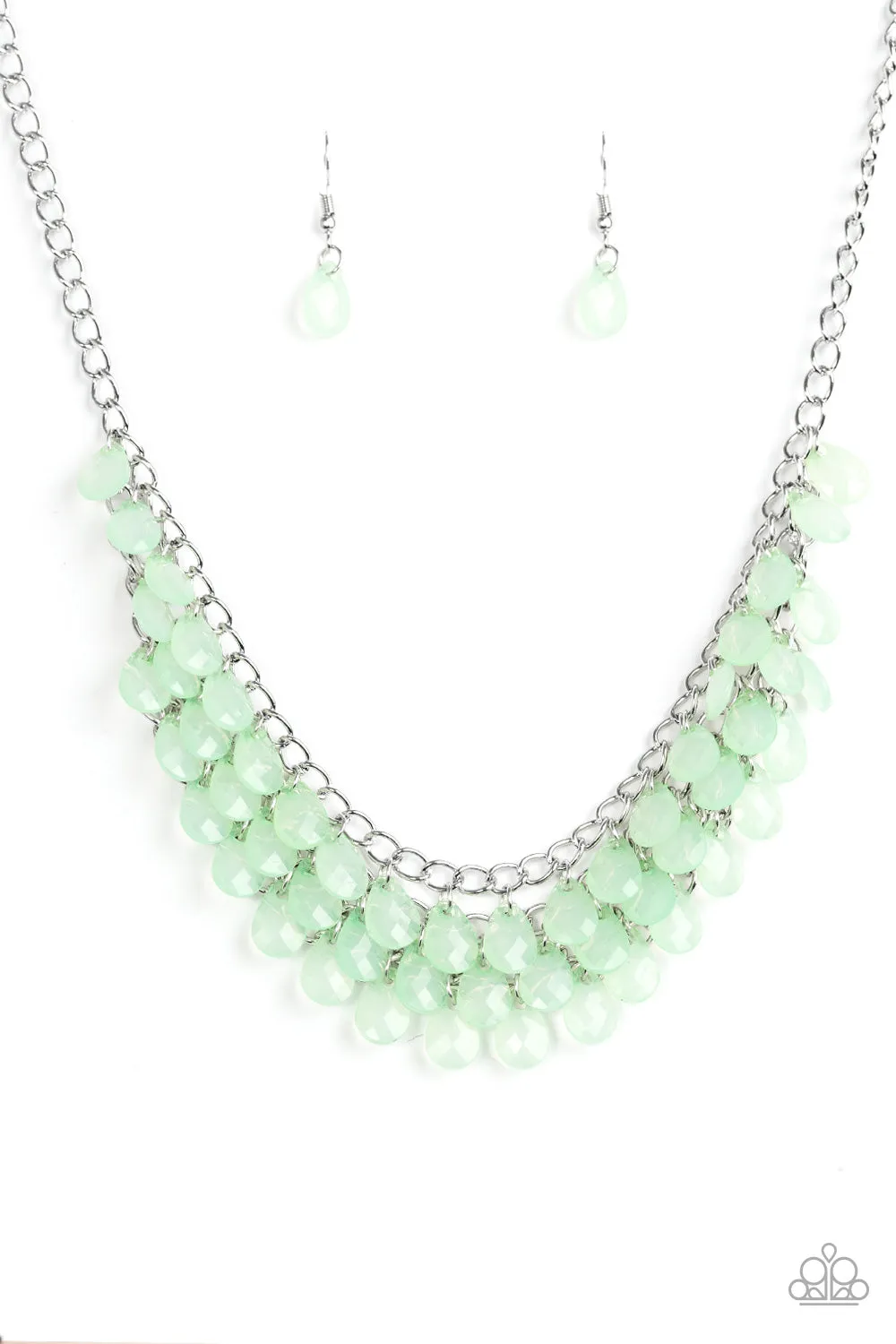 Next In SHINE Green Necklace Set