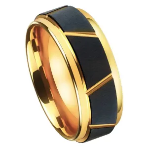 Niche Single Tungsten Men's Wedding Band