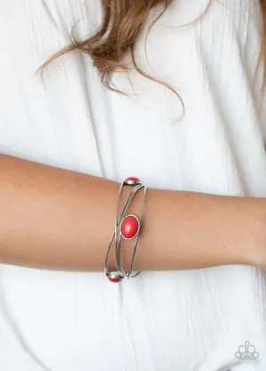 Paparazzi Bracelet ~ Desert Lagoon - Red